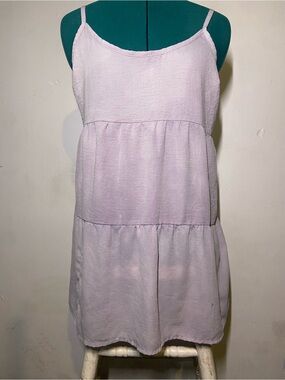 No Boundaries Fairycore Cottagecore‎ Whimsy Lightweight Summer Dress Light Lilac